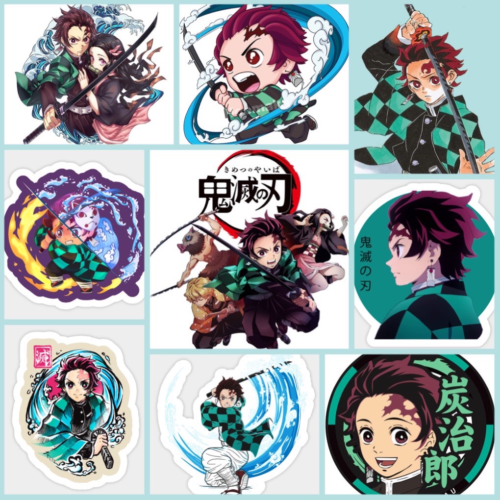 Set 60 Sticker Kamado Tanjirou-Kimetsu no Yaiba