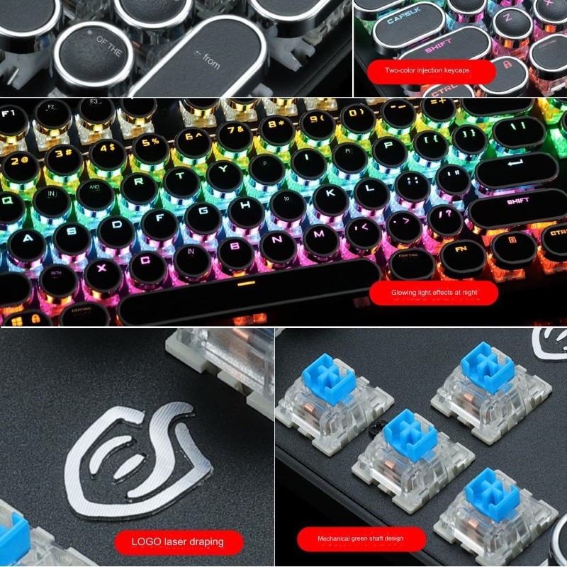 Bàn Phím Cơ K900 Gaming - Led xuyên phím có hotswap cho máy tính , laptop hàng nhập khẩu
