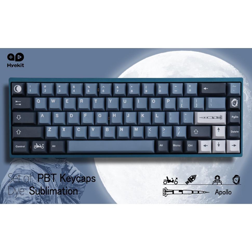 GMK Apollo Keycap, 139 phím PBT Keycaps Cherry Profile DYE-SUB Cá nhân hóa GMK Keycaps cho bàn phím cơ