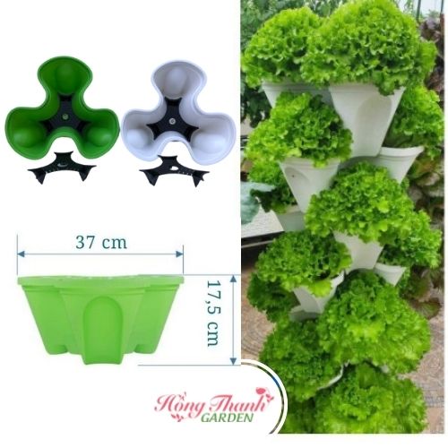 Chậu Tháp Trồng Rau, Trồng Hoa, Tiết Kiệm Diện Tích, Trang Trí Nội Thất, Sân Vườn,Bền Đẹp, Chậu Tam Giác Xếp Tầng, Nhựa Cao Cấp, Tiện Lợi, Tiết Kiệm Không Gian