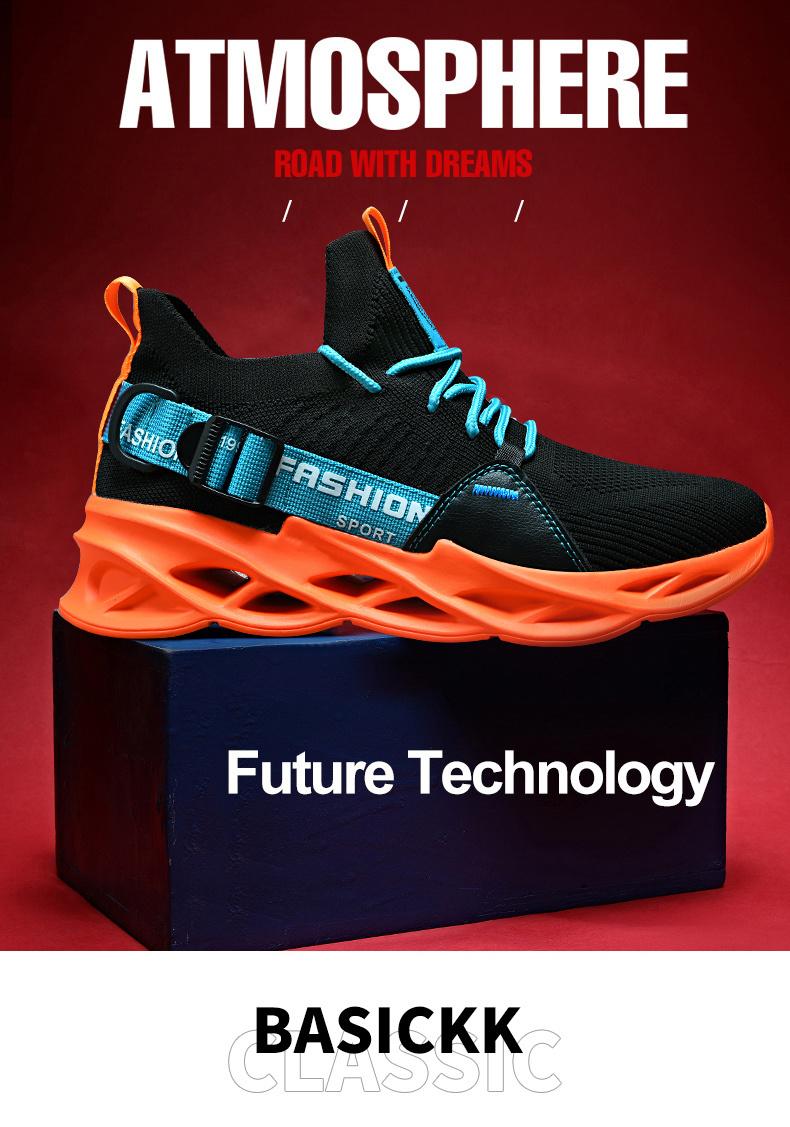 Mới Giày Nam Lưới Chạy Bộ Thể Dục Ngoài Trời Chạy Bộ Cặp Đôi Giày Thể Thao Size Lớn Thời Trang Nữ Giày Color: A-Yellow Shoe Size: 5