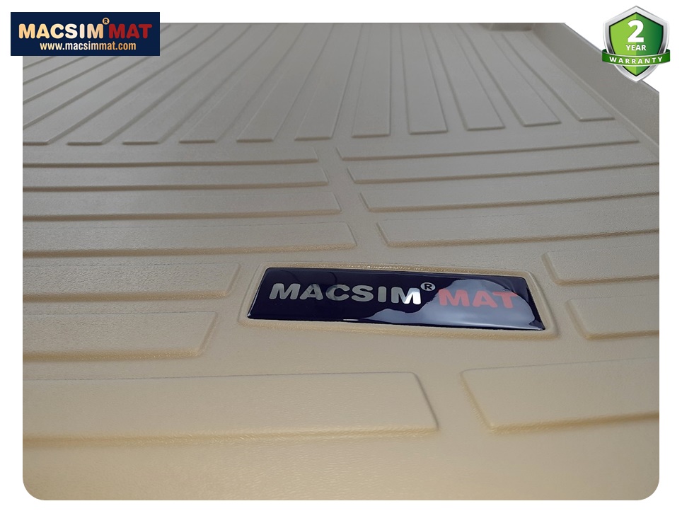Thảm lót cốp xe ô tô Vinfast Lux SA 2019-đến nay nhãn hiệu Macsim chất liệu TPV cao cấp mầu be