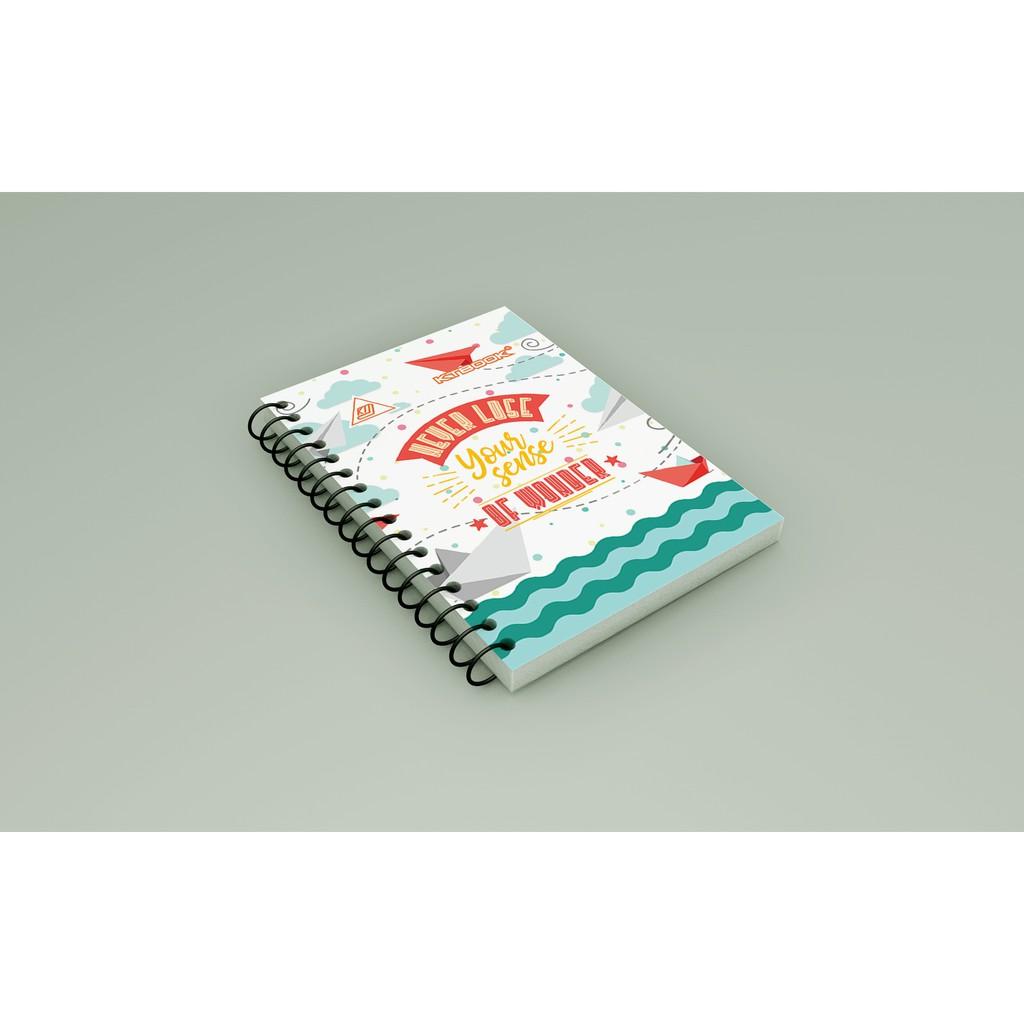 Số tay lò xo bìa cứng A6 KTBOOK 200 trang size A6