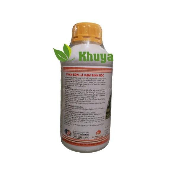 Phân bón lá Đạm Sinh Học Growmore AminoQuelant 05 chai 1 lít Tăng cường Bo