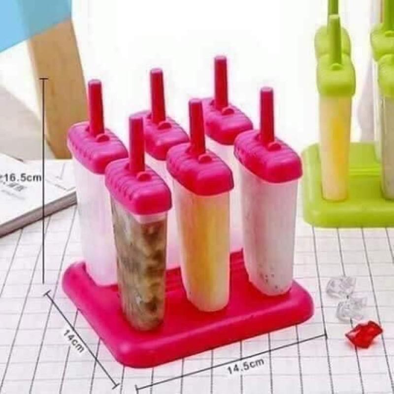 Khuôn kem nhựa 6 que