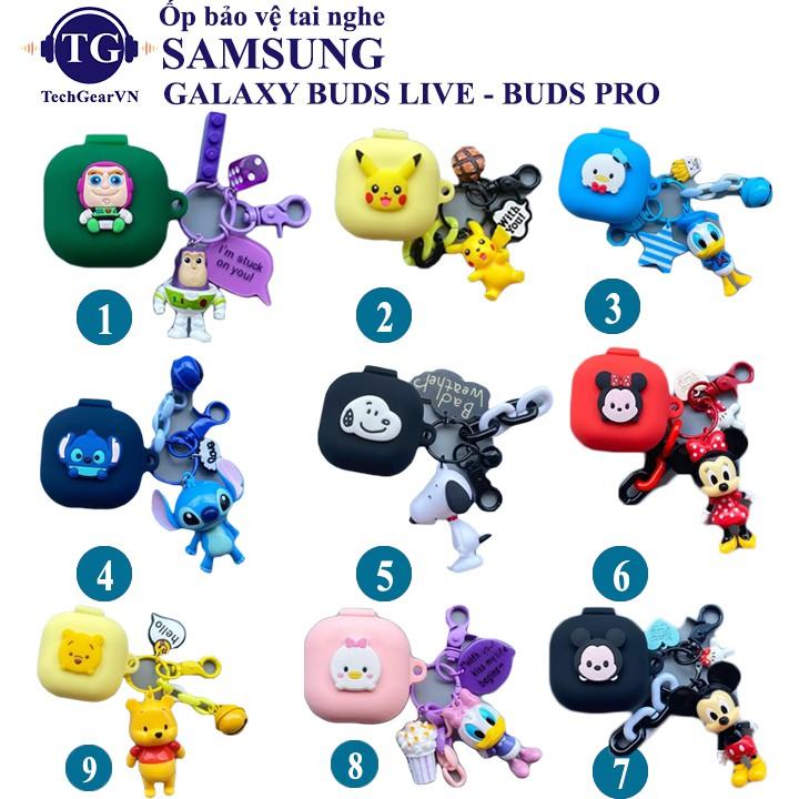 Ốp Case hoạt hình Cute bảo vệ tai nghe dành cho Samsung Galaxy Buds 2, Buds Pro, Buds Live