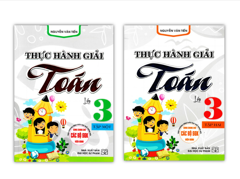 Sách - Combo Thực Hành Giải Toán Lớp 3 - Tập 1 + 2