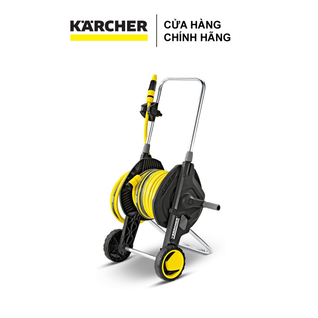 [Made in Rumani] Xe đẩy ống dây cấp nước di đông kèm guồng Karcher HT 4.520 KIT 1/2