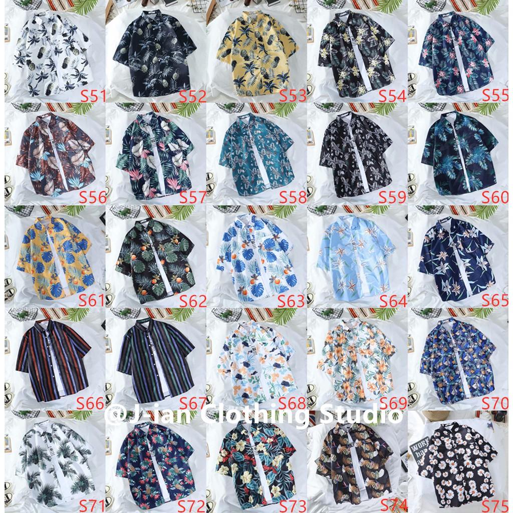 Áo Sơ Mi Nam Ngắn Tay In Hoa