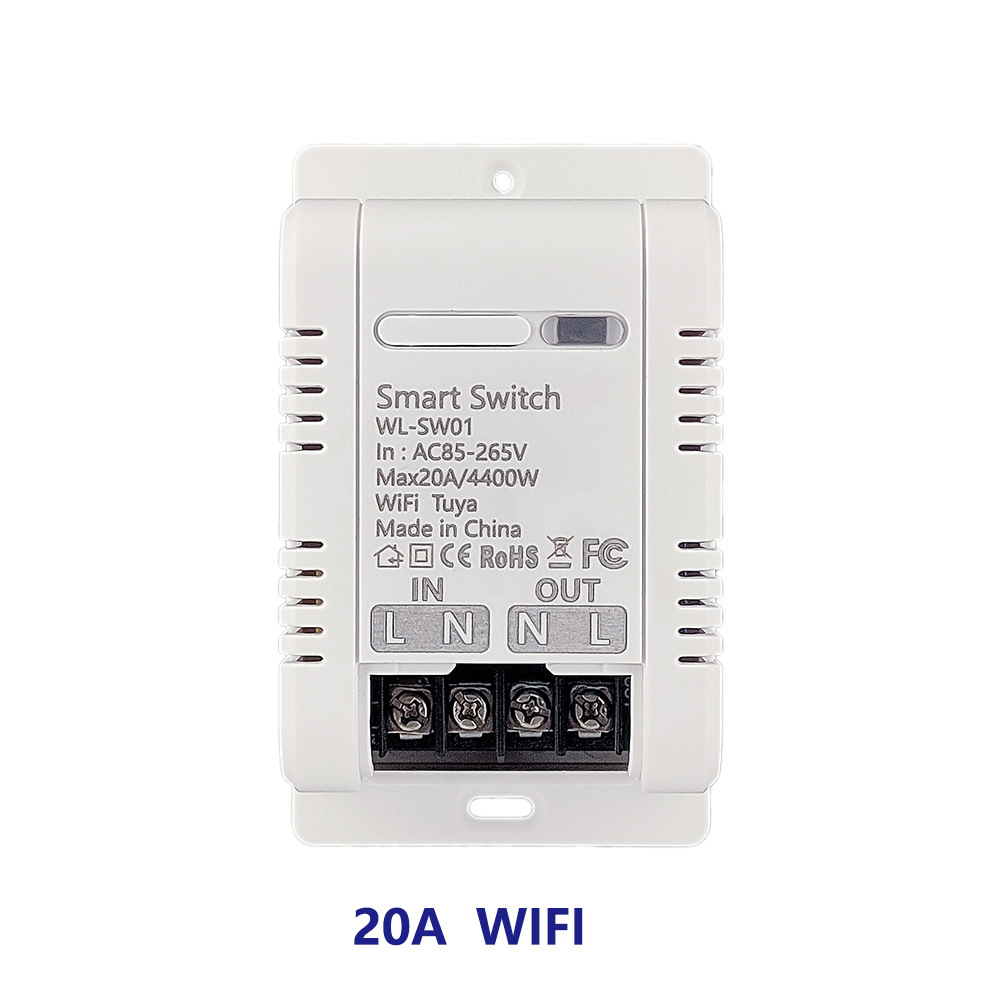 Công tắc thông minh wifi Tuya công suất cao 20A/4400W