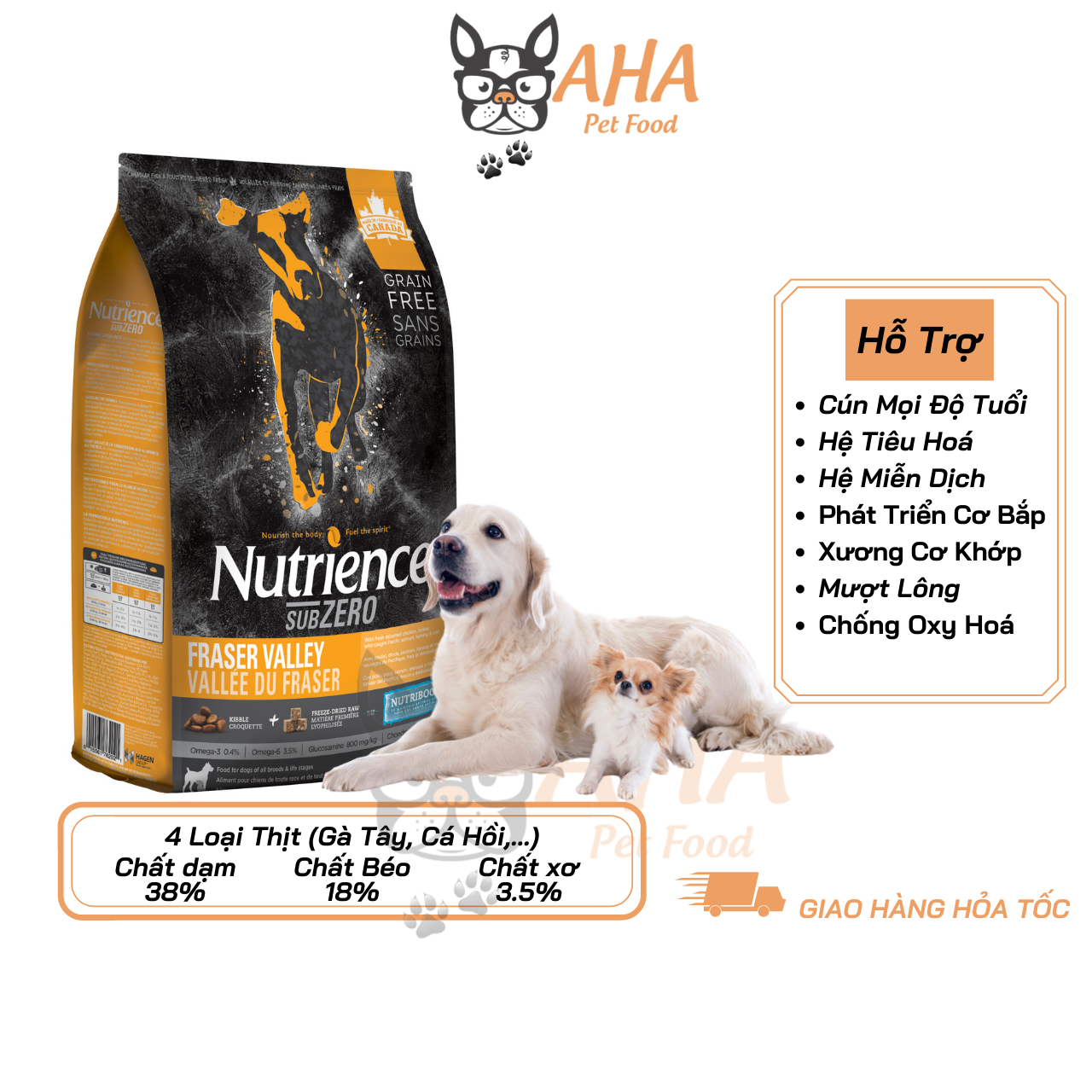 Thức Ăn Cho Chó Chihuahua Nutrience Infusion Bao 500g Dầu Cá Hồi, Da Lông Bóng Mượt - Thịt Gà, Rau Củ Quả, Trái Cây