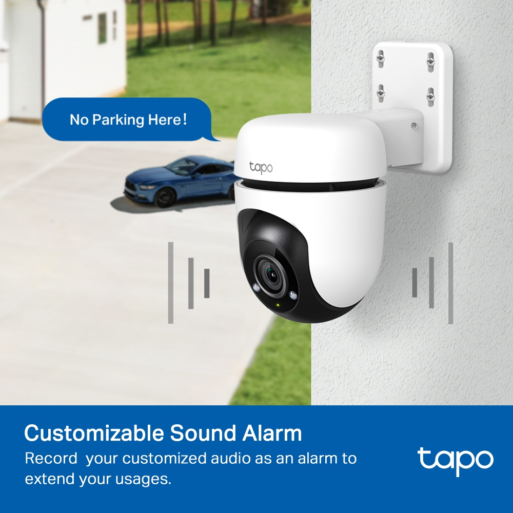 Camera Ngoài trời TP-Link Tapo TC40 - Quay quét 360, Đàm thoại 2 chiều, Phát hiện người và theo dõi chuyển động - HÀNG CHÍNH HÃNG