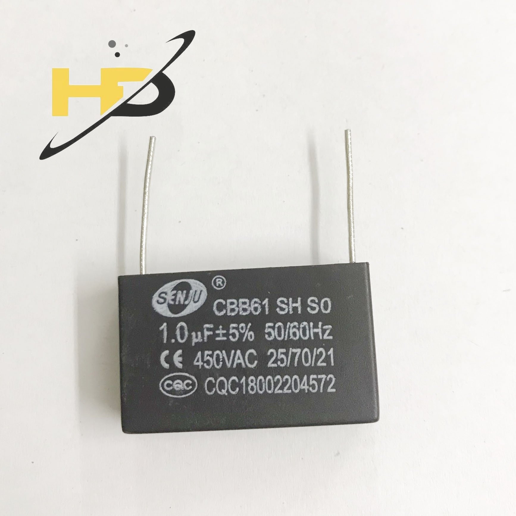 Tụ Quạt Chân Cắm CBB61 1uF 450VAC Loại Tốt
