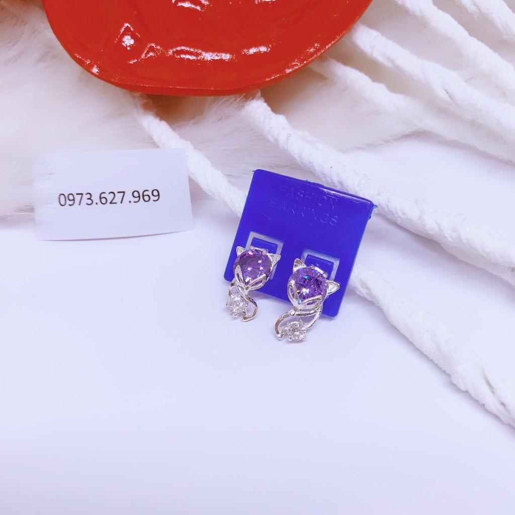 Bông tai hồ ly đủ màu đủ mệnh -