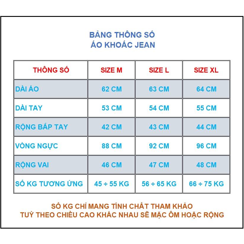 Áo khoác jean Nam form rộng cao cấp phối xước cá tính sành điệu chuẩn Men D&amp;Y