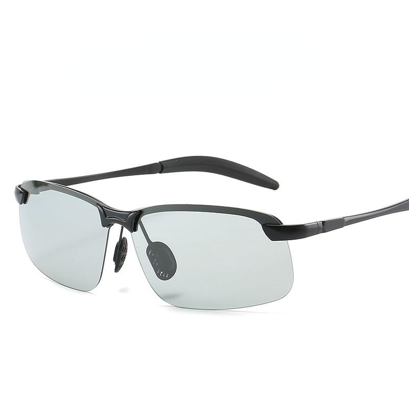 Đổi Màu Kính Mát Nam Kính Nhìn Xuyên Đêm 3043 Đi Xe Ngoài Trời Ngày Và Đêm Lái Xe Kính Mát Color: Black Green