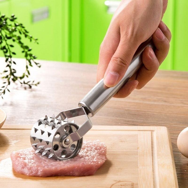 DỤNG CỤ LÀM MỀM THỊT , NHUYỄN THỊT KIỂU LĂN DỄ SỬ DỤNG GIÚP GIA VỊ THẤM ĐỀU NHANH CHÓNG BẰNG INOX KHÔNG GỈ CAO CẤP