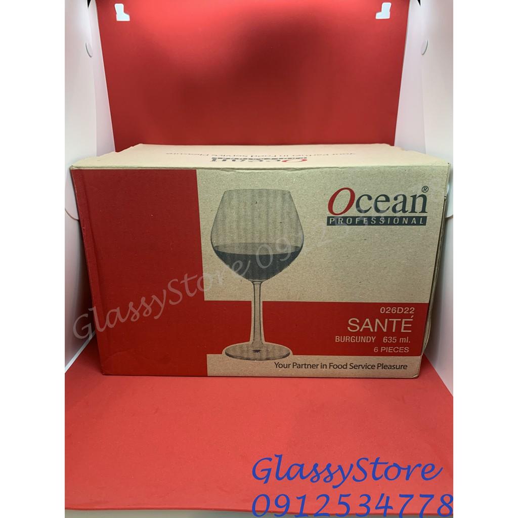 Ly rượu vang thủy tinh Ocean Santé Burgundy- 635ml - 1026D22