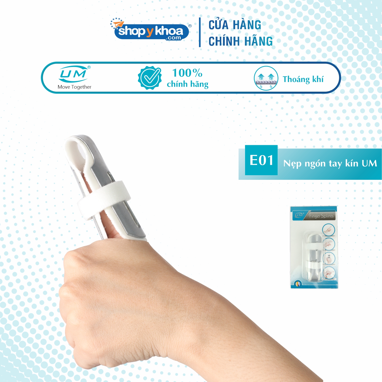Nẹp ngón tay kín United Medicare (E01)