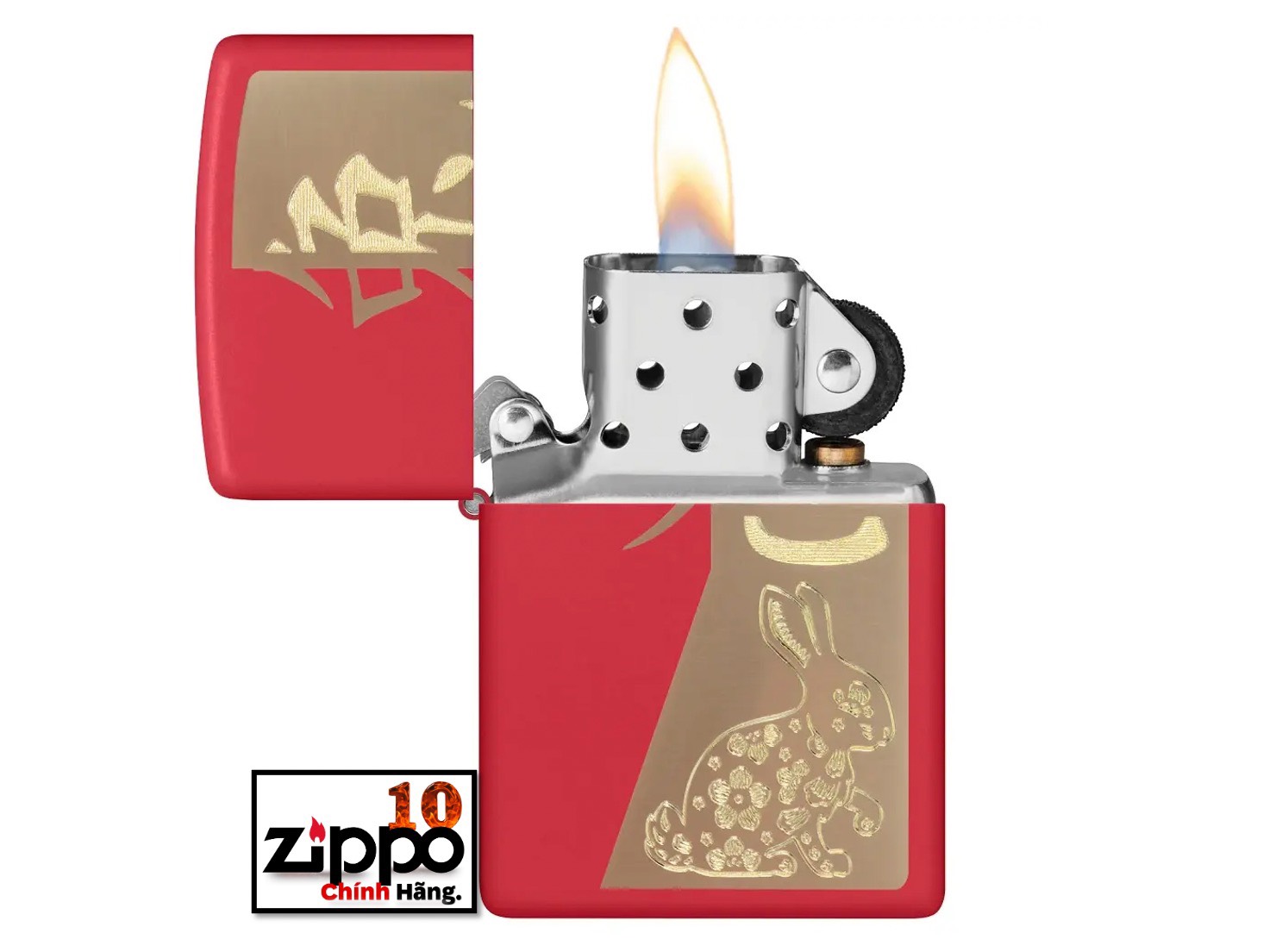 Bật lửa Zippo 48282 Year of the Rabbit - Chính hãng 100%