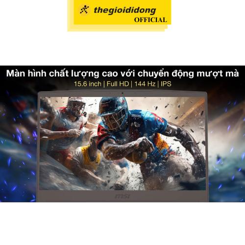 Laptop MSI Gaming Thin 15 B12UCX i5 12450H/16GB/512GB/4GB RTX2050/144Hz/Balo/Win11 (2046VN) - Hàng Chính Hãng