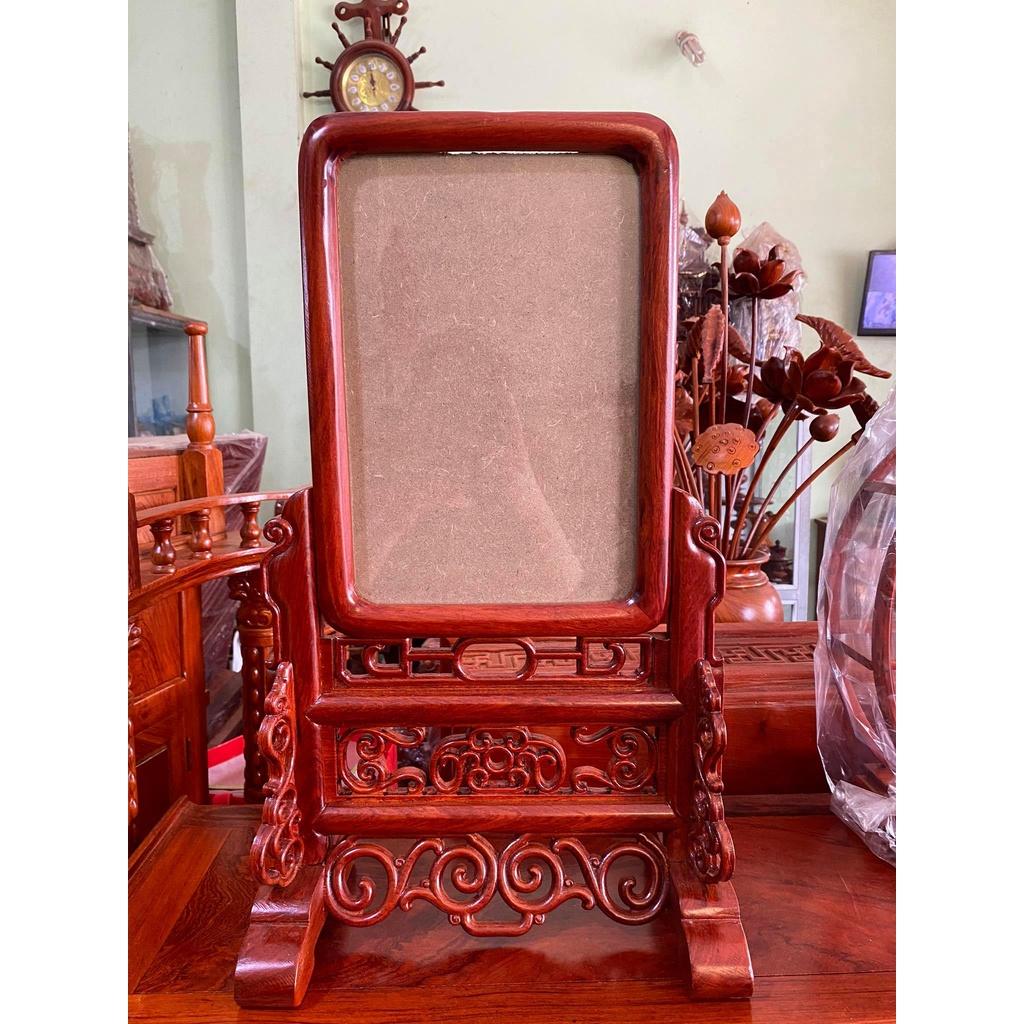 Khung ảnh thờ chiện tròn, gỗ hương ta cực đẹp