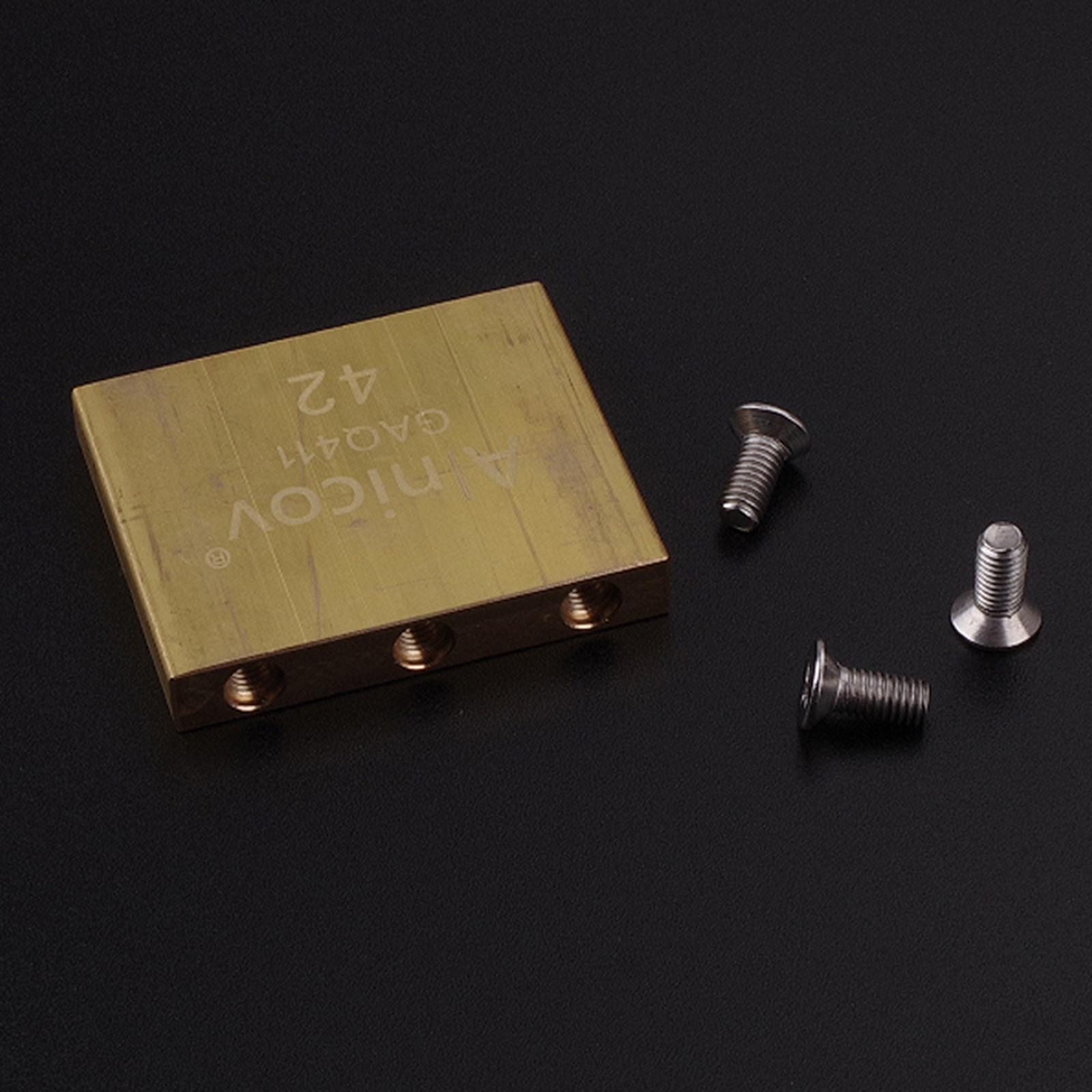 Hand-made Electric Guitar Tremolo System Bridge Brass Block