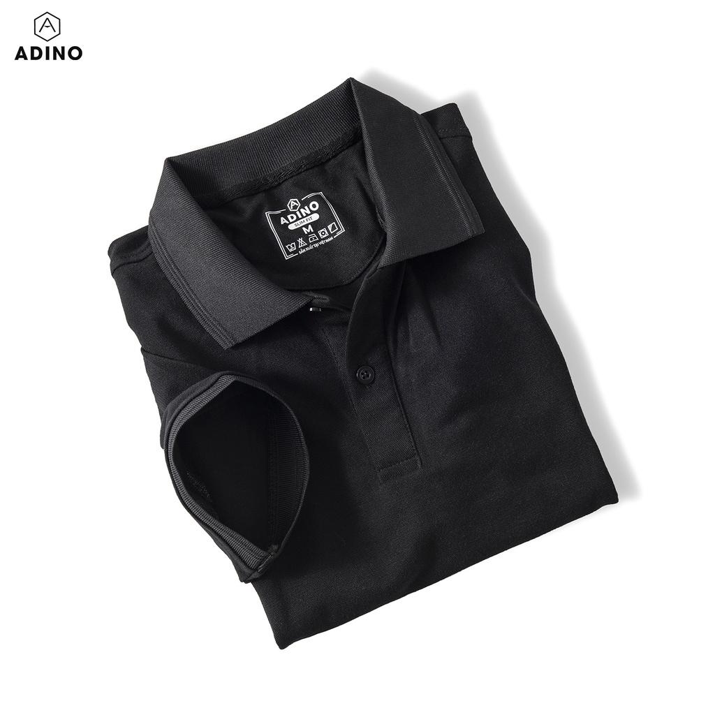 Hình ảnh Áo polo nữ ADINO màu đỏ phối viền chìm vải cotton co giãn dáng công sở slimfit hơi ôm trẻ trung APN03