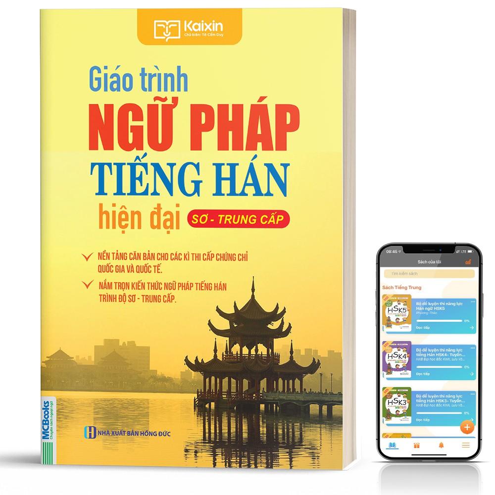 Sách - Giáo trình ngữ pháp tiếng Hán hiện đại - Sơ trung cấp - MCbooks