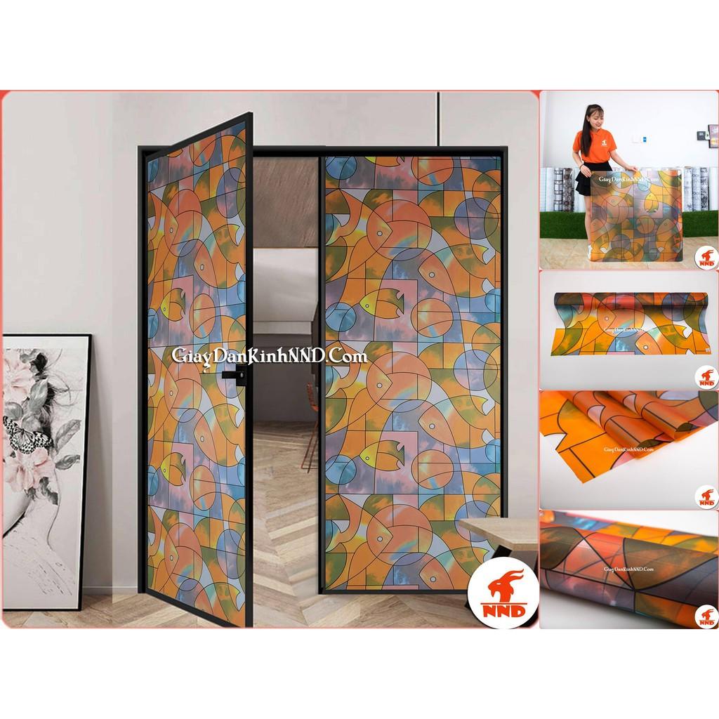 Giấy Decal Dán Kính Hoa Văn Trang Trí 3D Hàng Đài Loan Cao Cấp Khổ Rộng 0.9m