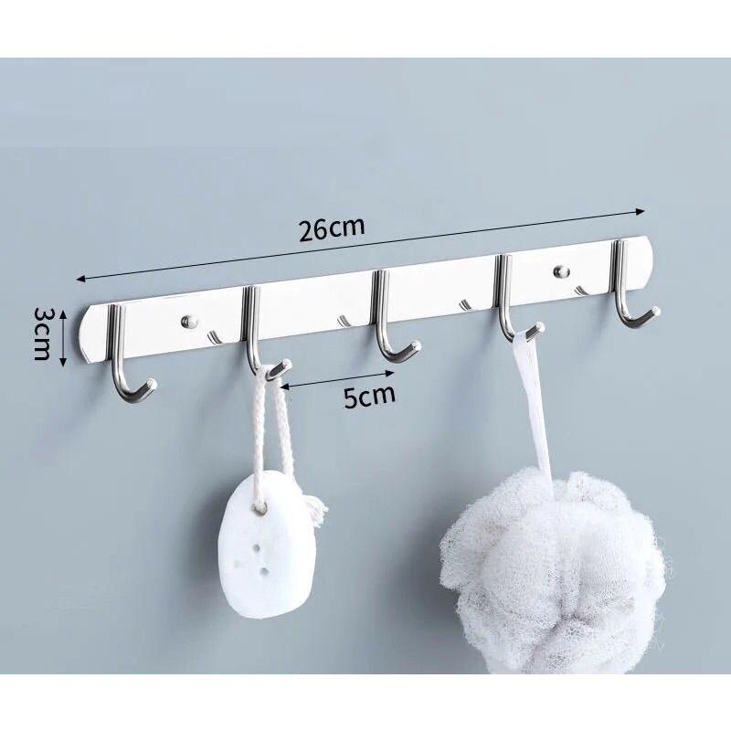 Móc Treo Bằng Thép Không Gỉ 304 Móc Treo Phòng Bếp, Phòng Ngủ, Phòng Tắm Cao Cấp