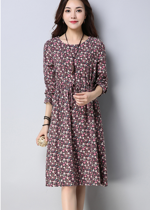 Đầm nữ thu đông hoa nhí Haint Boutique da104