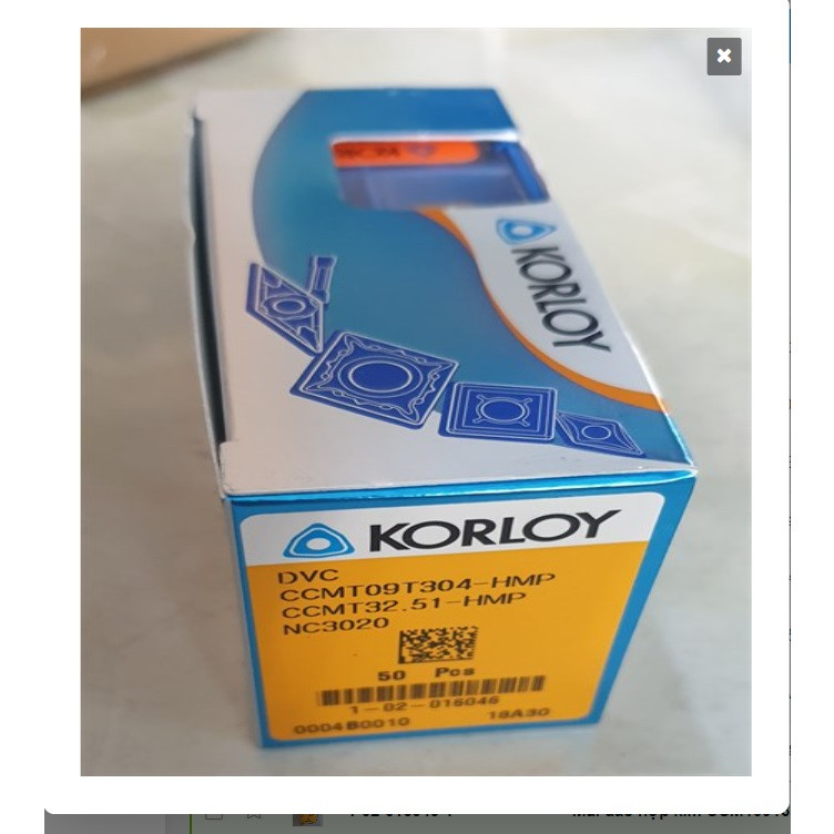 Mũi dao hợp kim CCMT09T304-HMP NC3020