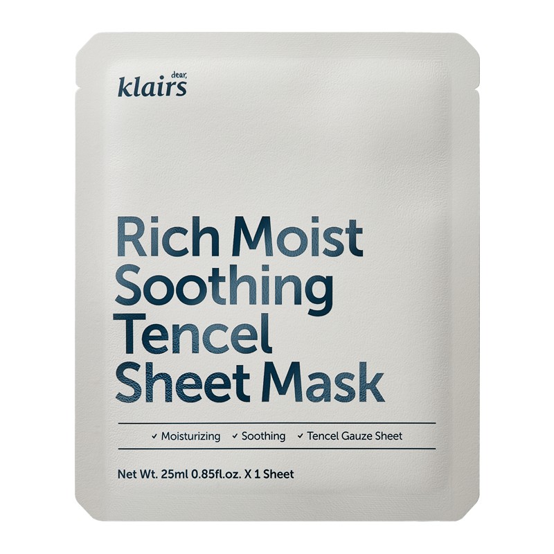 Mặt nạ Dear, Klairs Rich Moist Soothing Tencel Sheet Mask