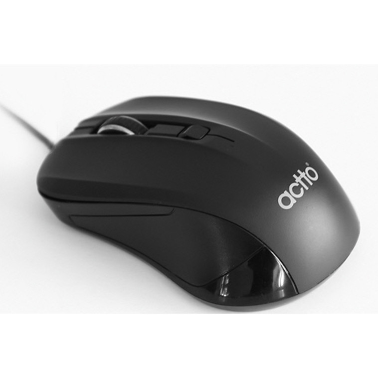 Chuột quang có dây tuỳ chỉnh độ phân giải cao 1200 DPI - Fine Optical Mouse Actto MSC-181 - Hàng chính hãng