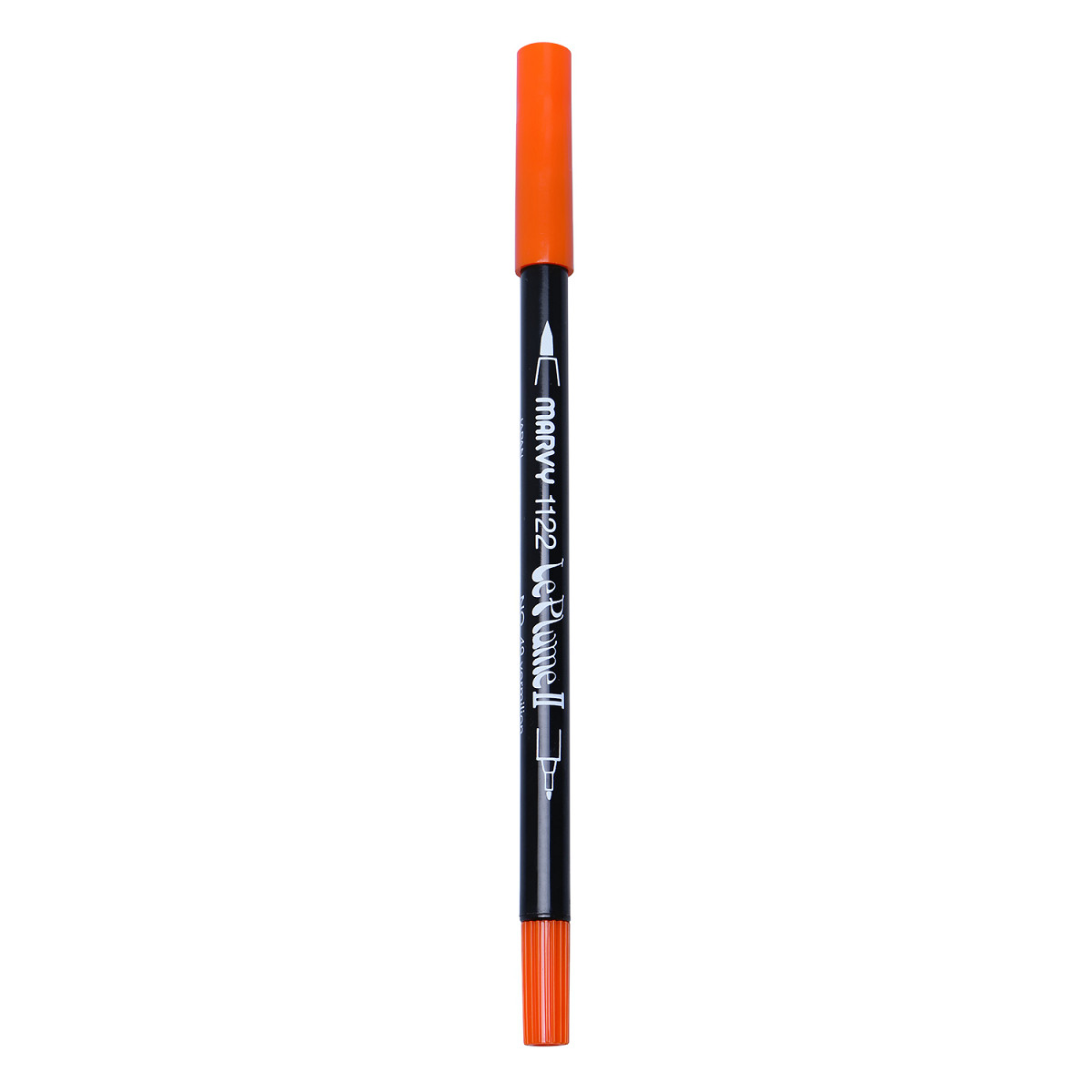 Bút lông hai đầu màu nước Marvy LePlume II 1122 - Brush/ Extra fine tip - Vermilion (49)