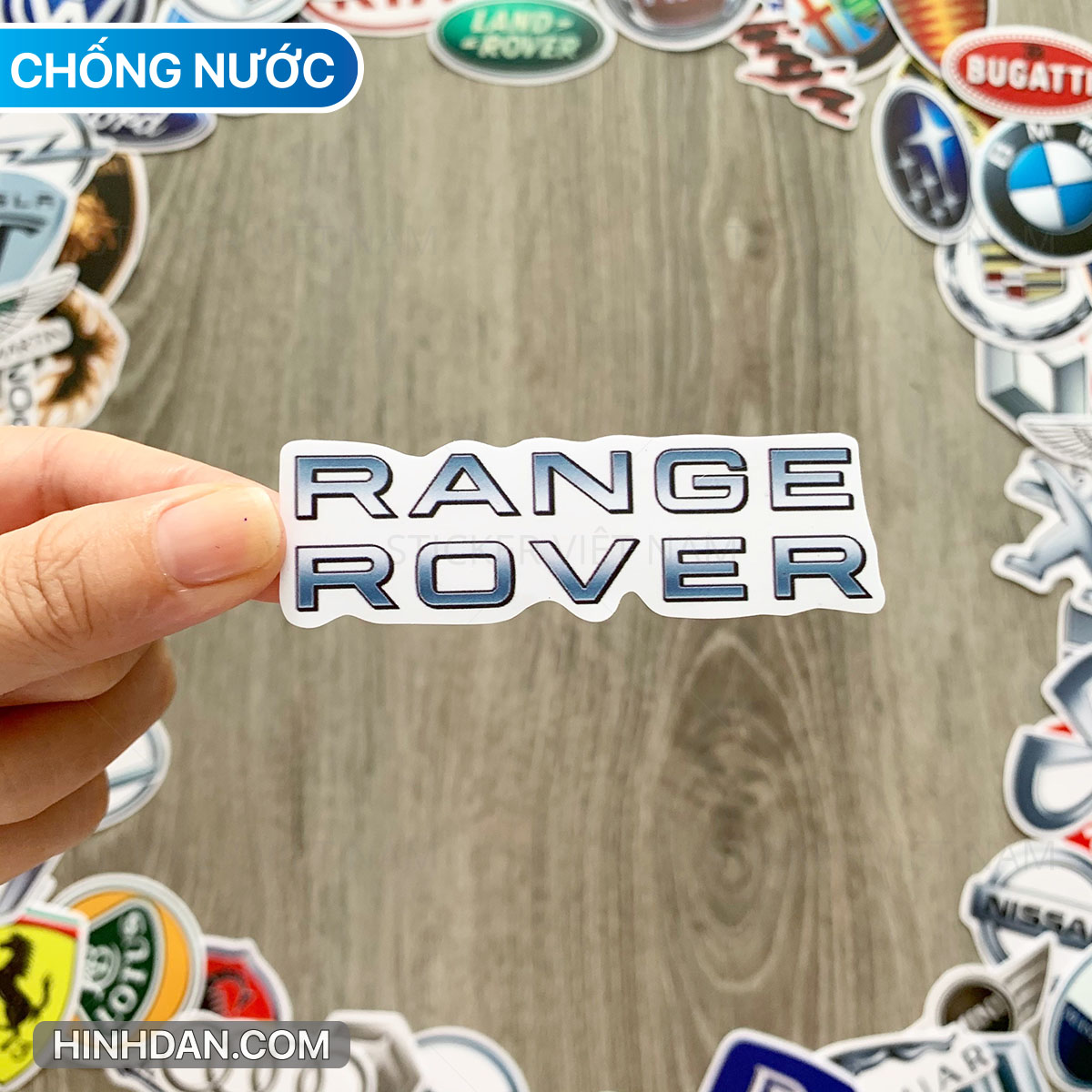 Sticker LOGO SIÊU XE - Dán Trang Trí - Chất Liệu PVC Cán Màng Chất Lượng Cao Chống Nước, Chống Nắng, Không Bong Tróc Phai Màu