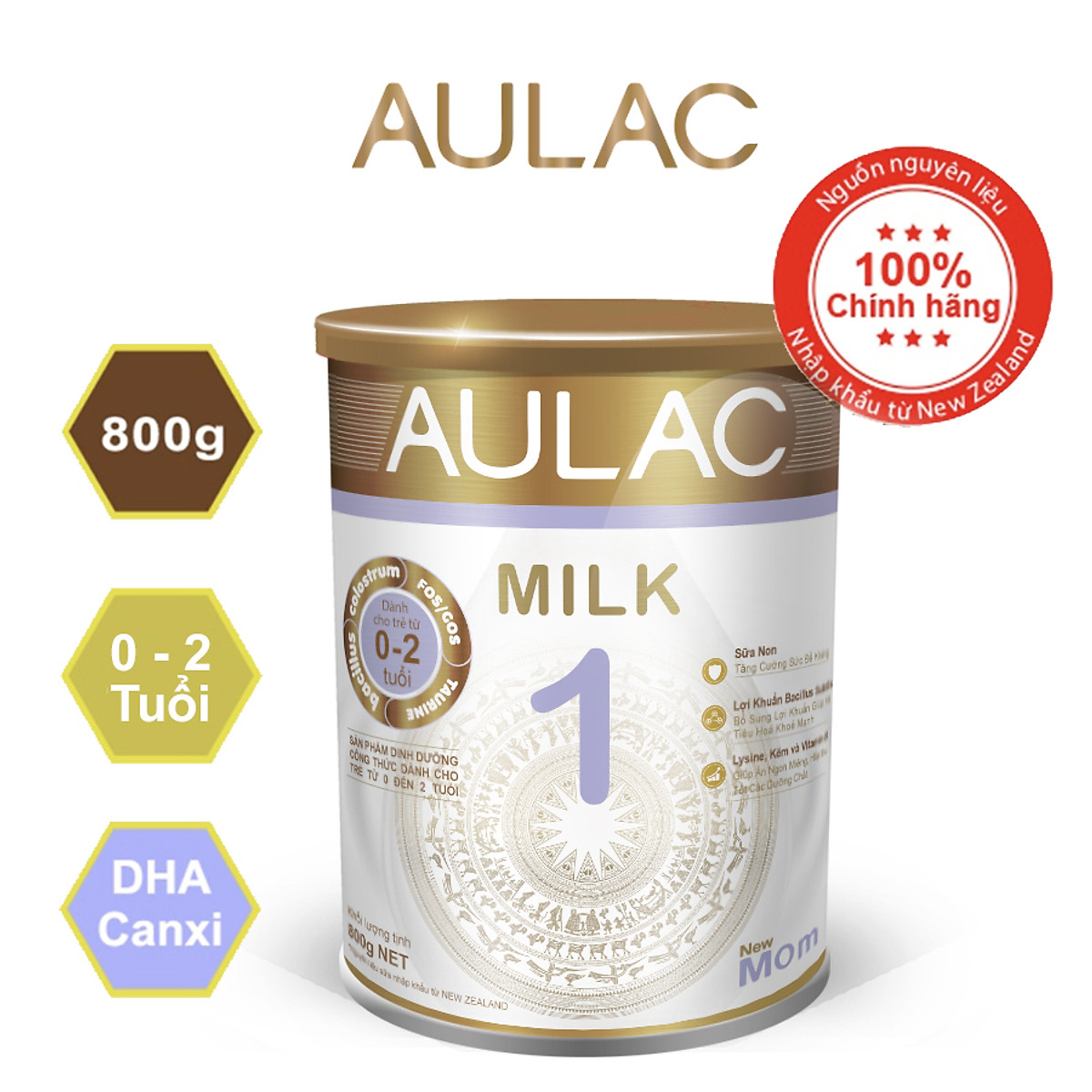 COMBO 4 HỘP AULAC MILK 1 - 800G
