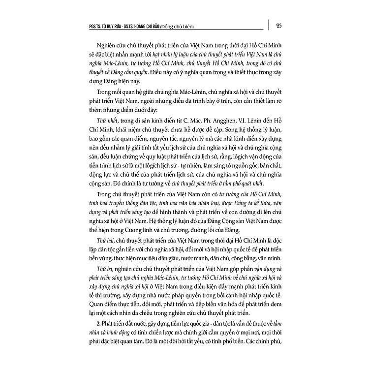 Sách - Nghiên Cứu Chủ Thuyết Phát Triển Của Việt Nam Trong Thời Đại Hồ Chí Minh - VIETNAMBOOK