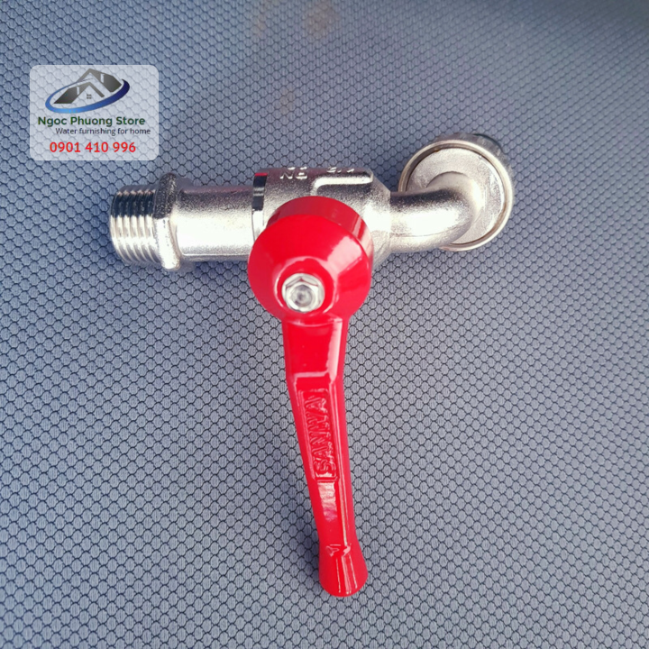Vòi hồ, vòi nước, vòi vườn tay gạt dài Sanwa nhập khẩu Thái Lan CTK15