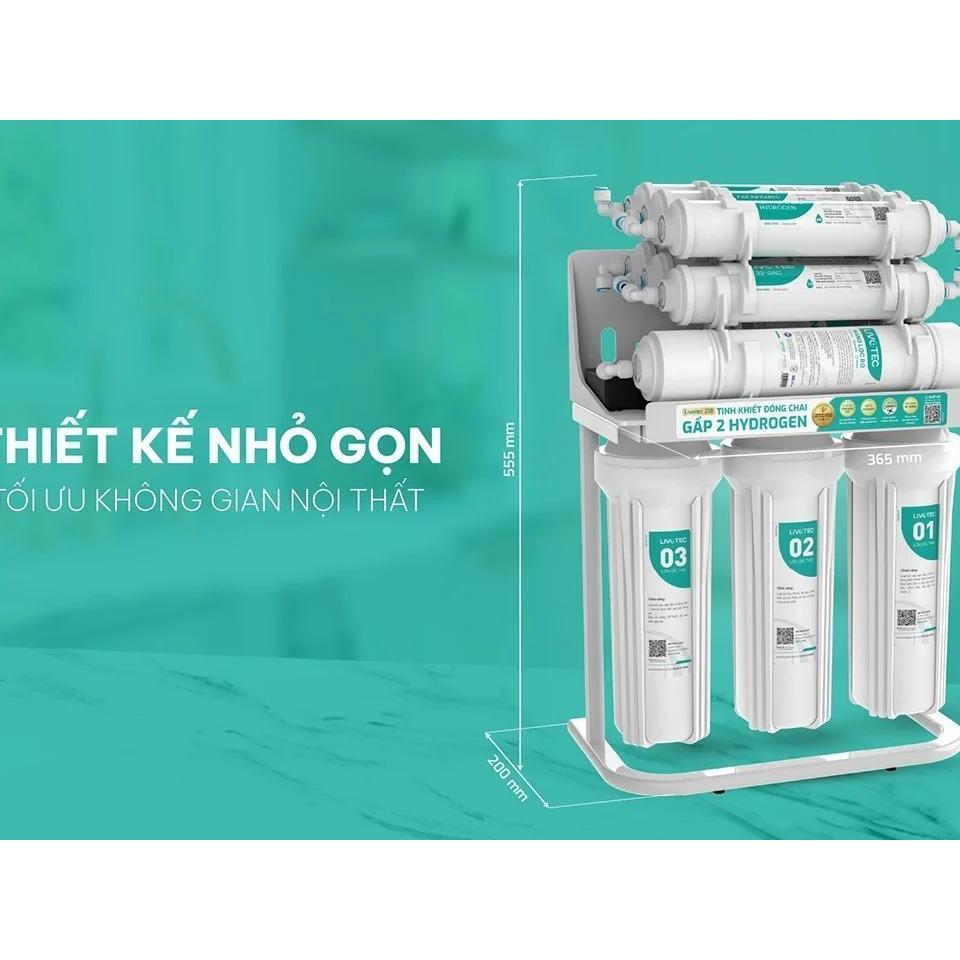 [TẶNG BỘ LÕI] Máy lọc nước để gầm Livotec 218, Chuẩn nước đóng chai, Uống trực tiếp, Công nghệ RO - Hàng Chính Hãng