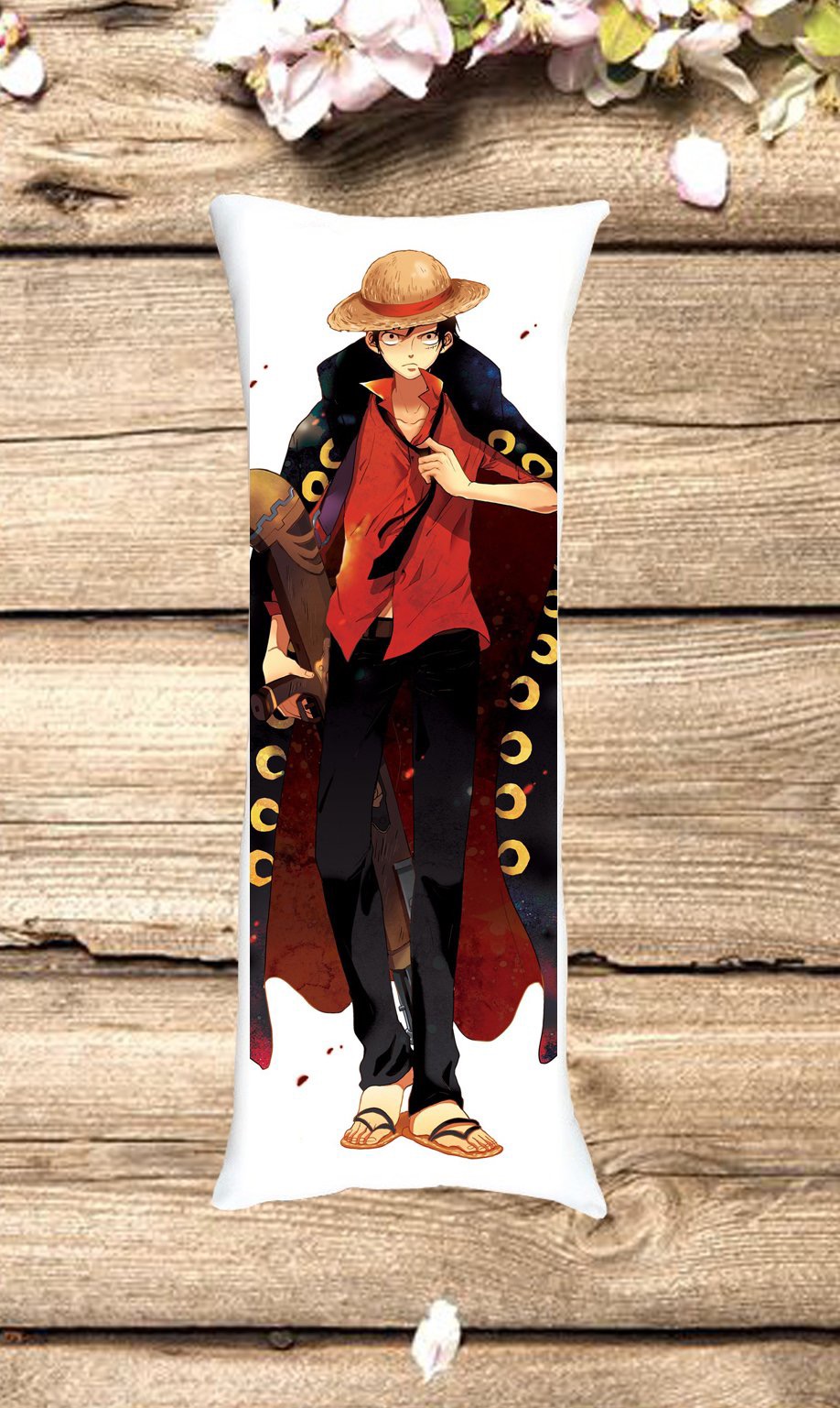 Gối ôm anime One piece dài 40cm x 1m/gối ngủ ONE piece 