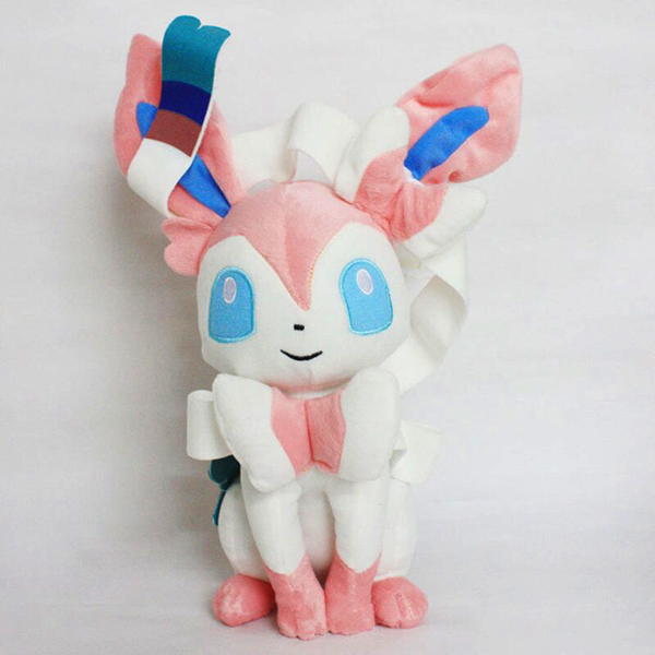 Gấu Bông Pokemon - Eevee Sylveon Hệ Tiên (35 Cm) Gb298 (Tặng 1 Móc Khóa Dây Da Pu Đính Đá Lấp Lánh Màu Ngẫu Nhiên)