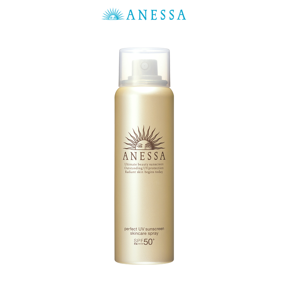 Bộ sản phẩm Kem chống nắng dưỡng da Anessa cho cả gia đình (Anessa Gold Milk 60ml + Mild Milk 60ml + Gold Spray 60g)