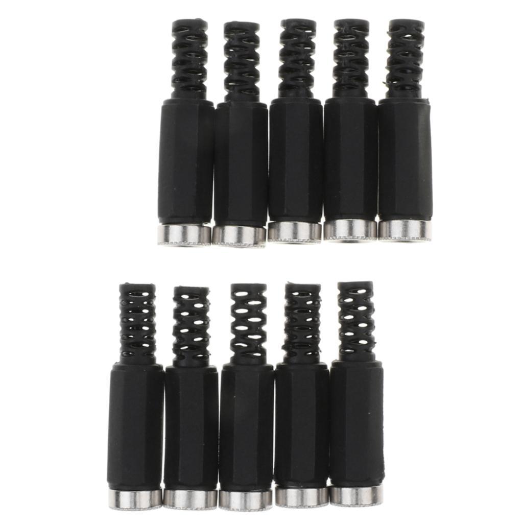 20Pieces DC5525 Power Socket Female 5.5mm*2.5mm Connector Adapter Black
