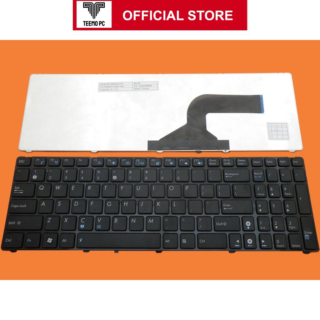 Bàn Phím Tương Thích Cho Laptop Asus K52D K52De K52Dr K52Dy - Hàng Nhập Khẩu New Seal TEEMO PC KEY201