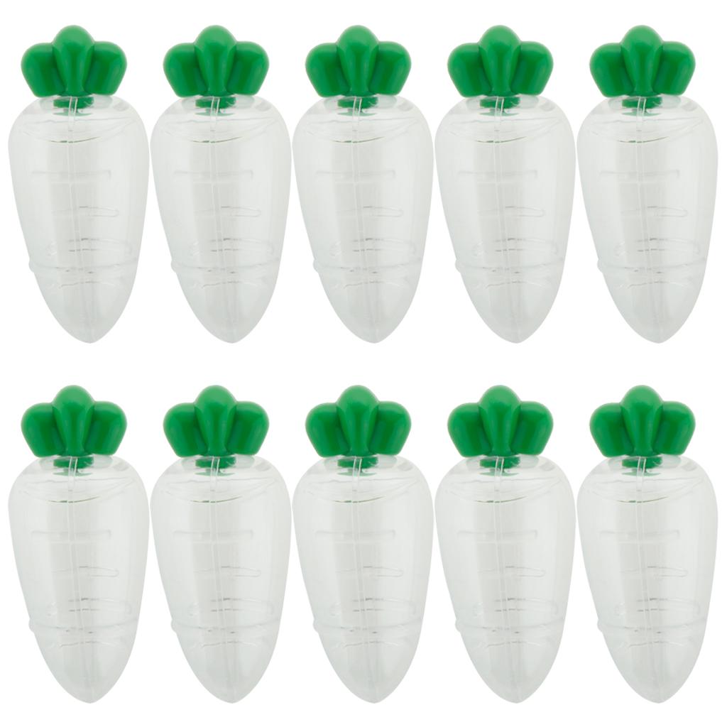 10 Pieces Plastic Carrot Shape Candy Boxes Party Gift Favor