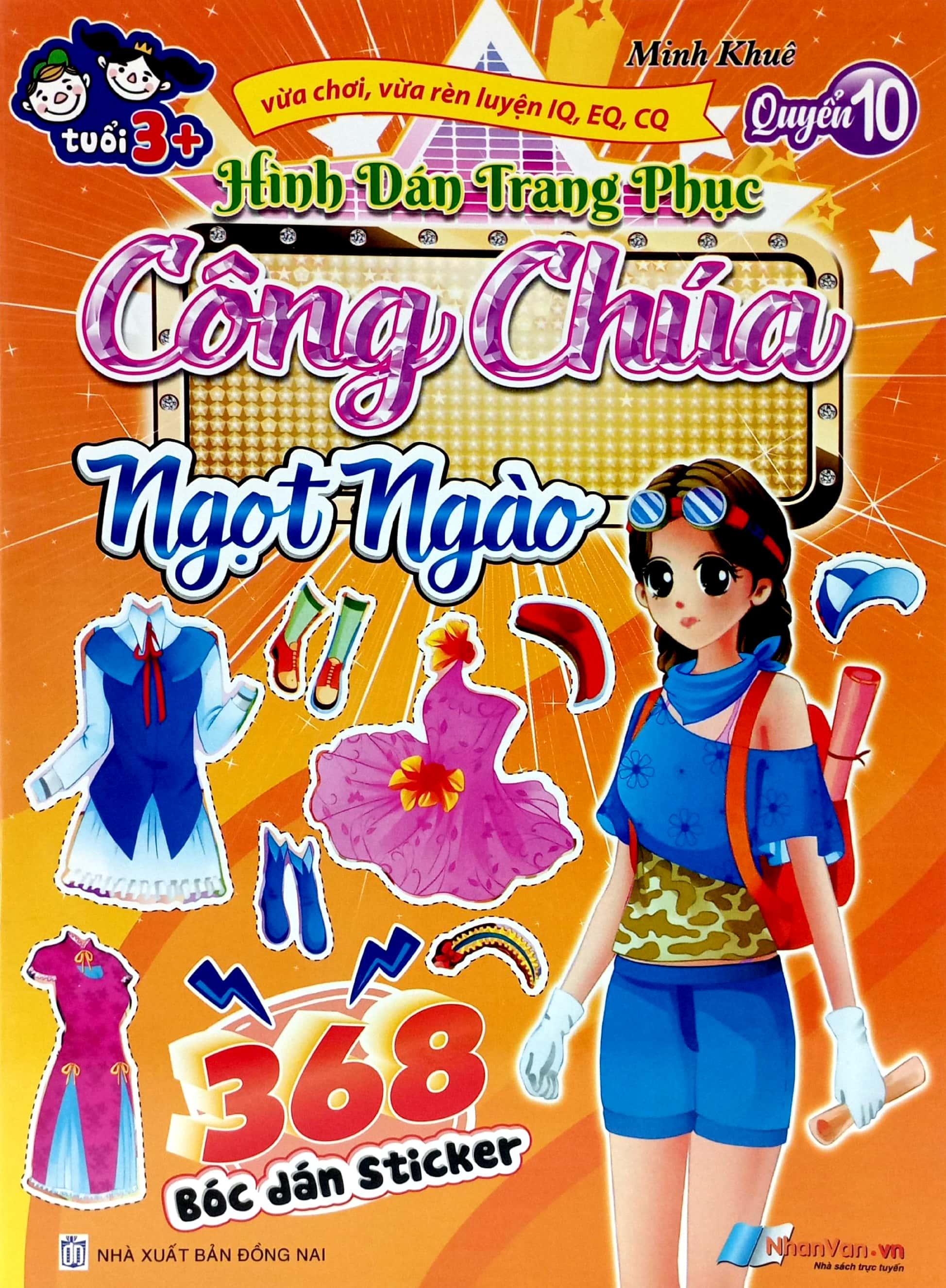 368 Bóc Dán Sticker - Hình Dán Trang Phục Công Chúa - Quyển 10 - Ngọt Ngào