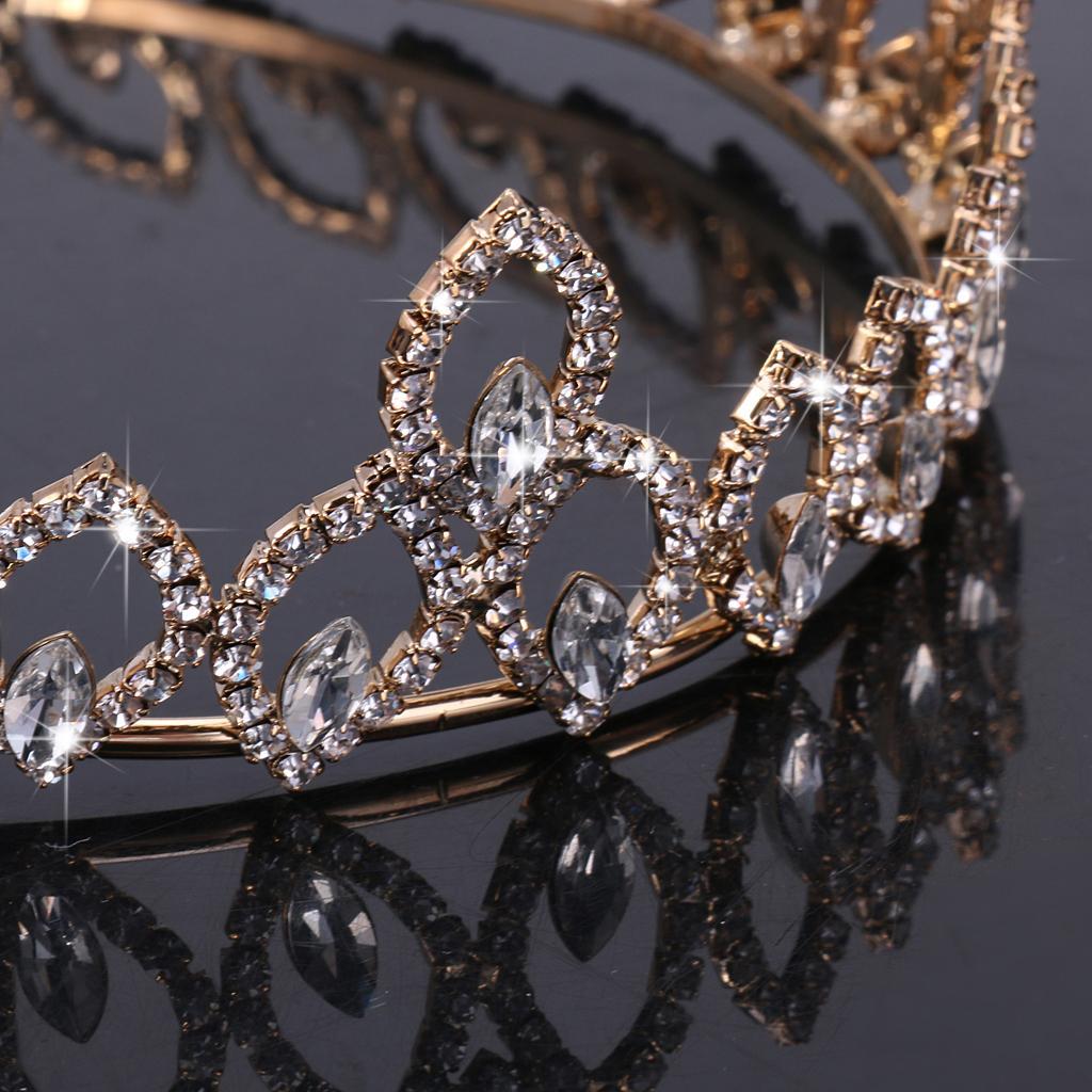 Crystal Queen Tiara Crown Wedding Bridal Hair Accessory Headdress Headband