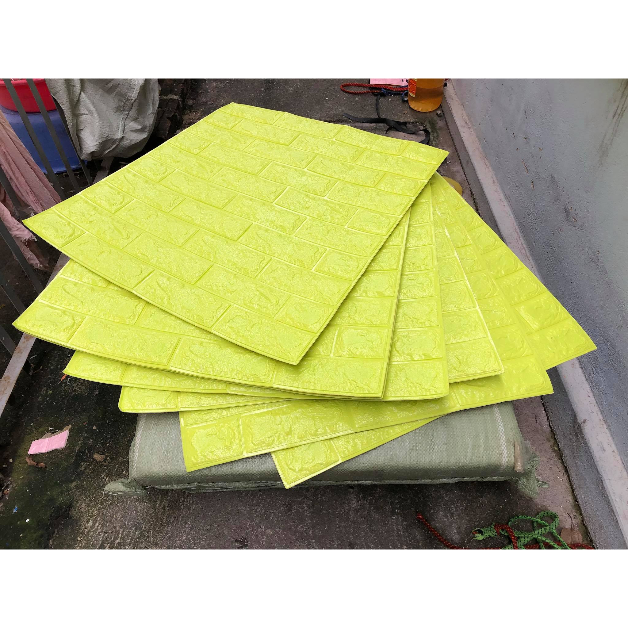 Combo 10 tấm xốp dán tường giả gạch